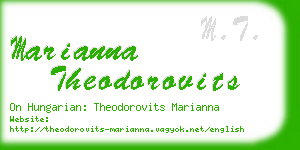 marianna theodorovits business card